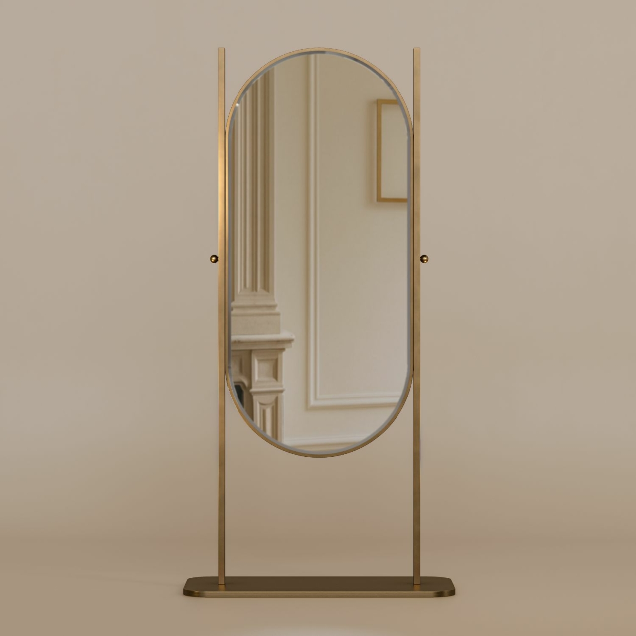 Mirror Psyche, Miroir Psyche, floor mirror, miroir sur pied ANDREE 1