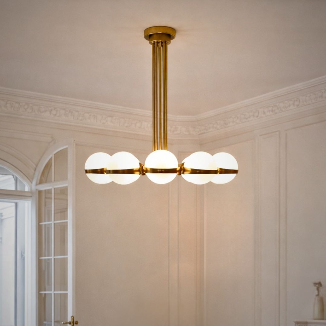 Brass chandelier Atelier Landon