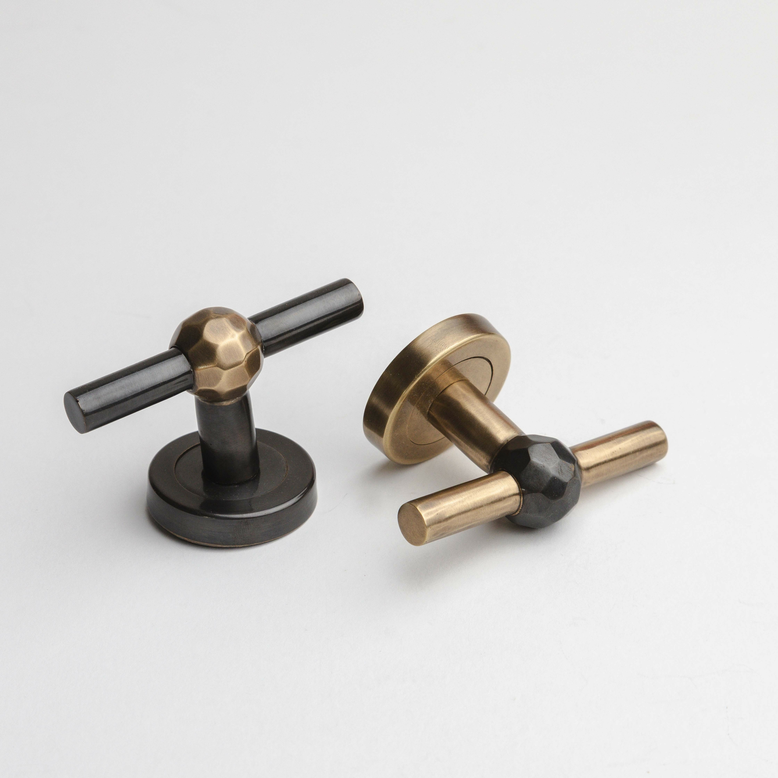 Brass door handle