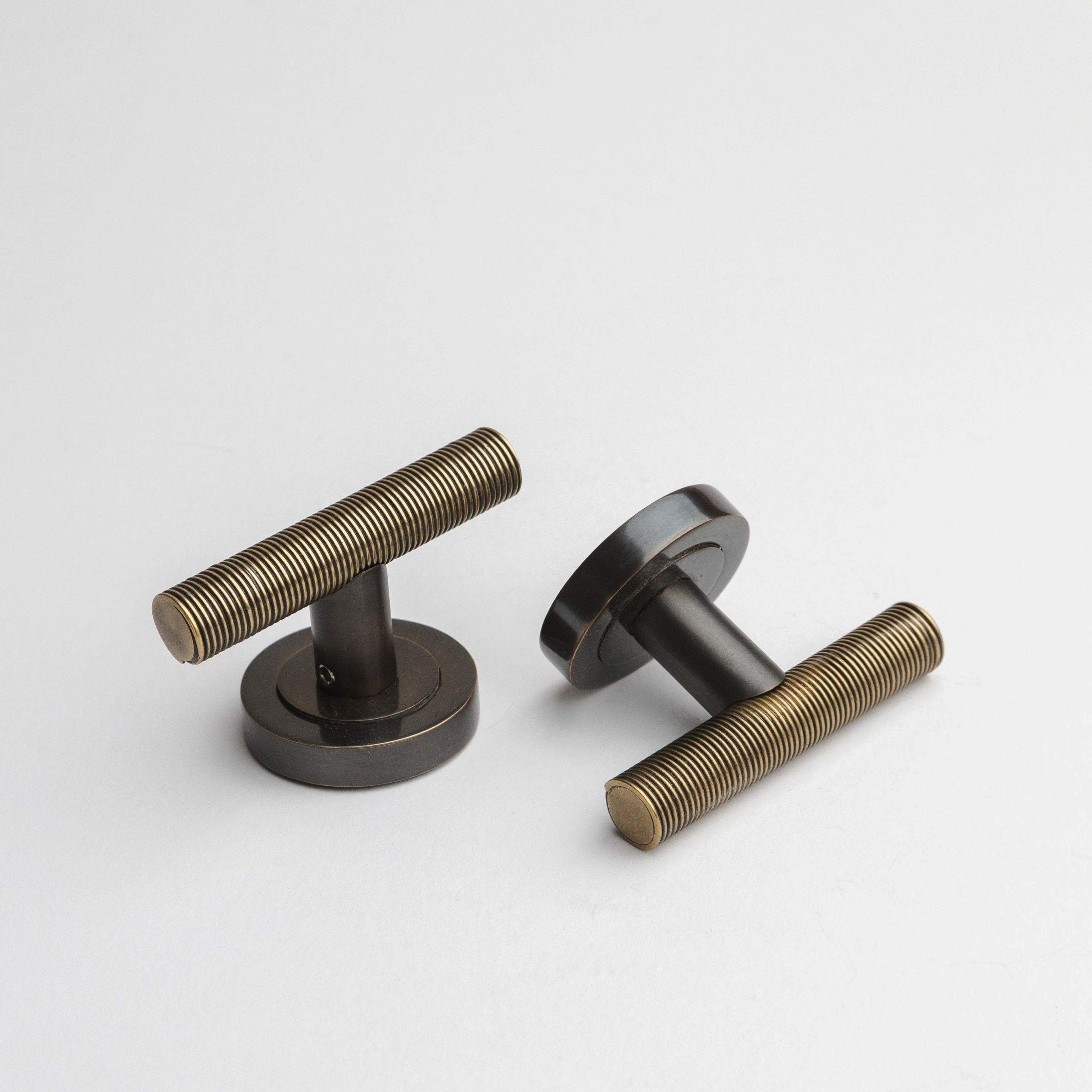 Brass door handle